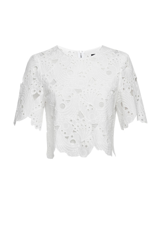 Wave Eyelet Top