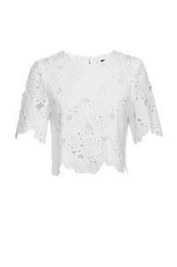 Wave Eyelet Top