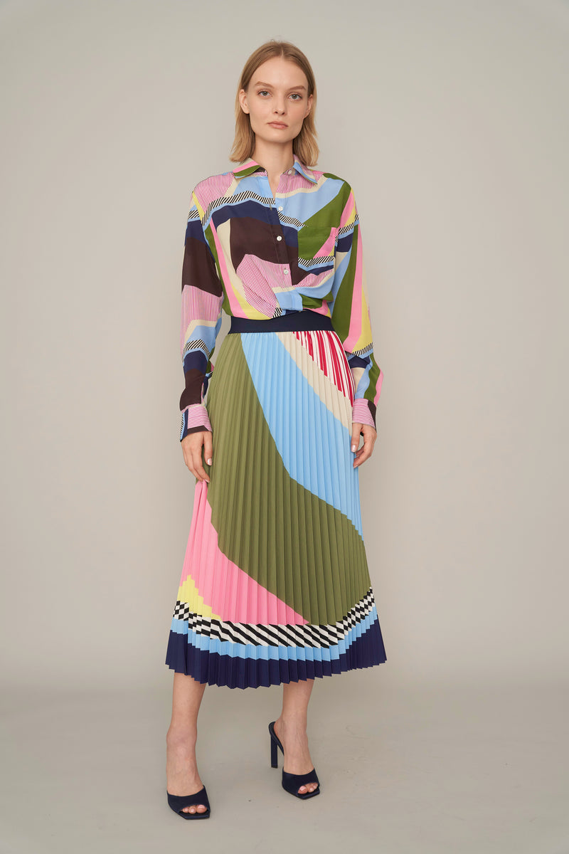 Sunset Tower Tuck Blouse