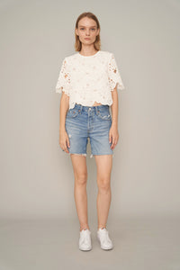 Wave Eyelet Top