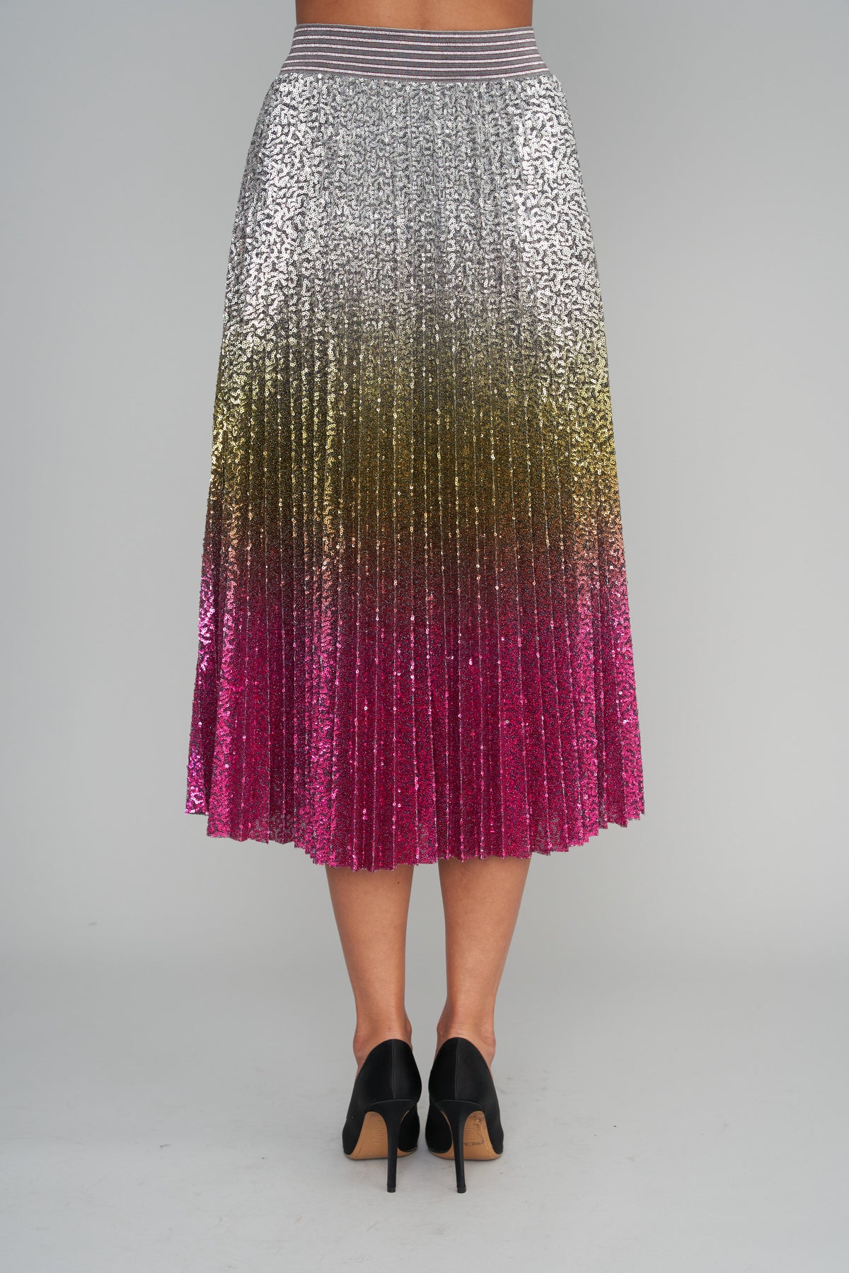Flaming Colossus Pleated Skirt