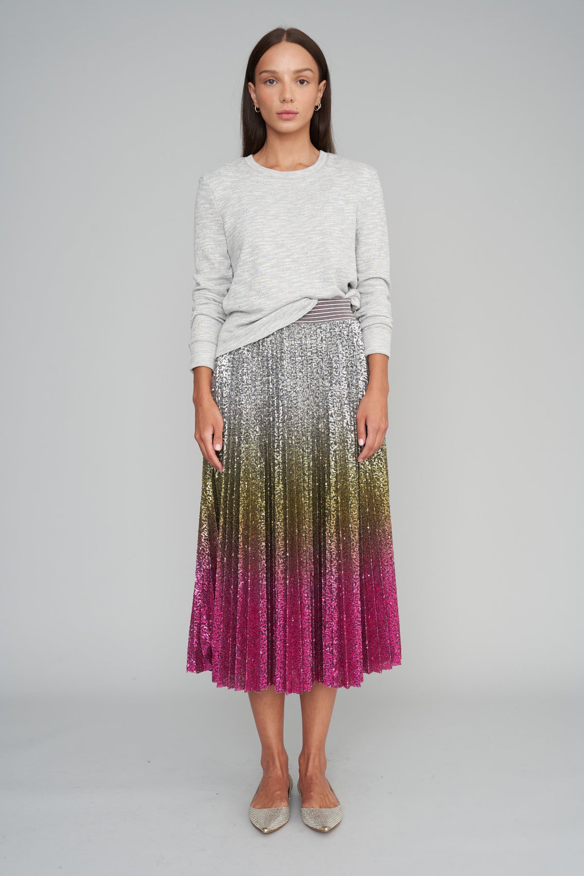 Flaming Colossus Pleated Skirt