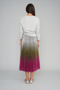 Flaming Colossus Pleated Skirt